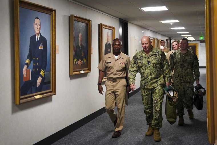 Rear Adm. Darryl Walker and Vice Chief of Naval Operations Adm. Jim Kilby